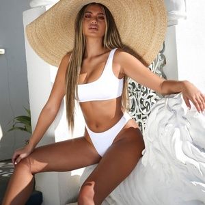 TIGER MIST WHITE MYKONOS BIKINI TOP